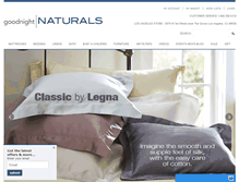 Tablet Screenshot of goodnightnaturals.com